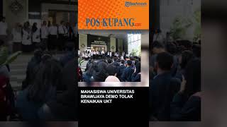 Mahasiswa Universitas Brawijaya Demo Tolak Kenaikan UKT [upl. by Naimad854]