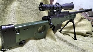 L96AWM Spring Type Airsoft Sniper Rifle quotBest Online Springer Budget Airsoftquot Review and Testfire [upl. by Kelam962]