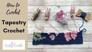 HOW TO CROCHET  TAPESTRY CROCHET  CHANGE COLOUR  CONTROL MULTIPLE COLOURS [upl. by Ellenehs44]