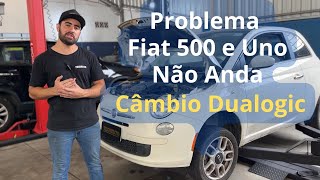 Problema Cambio Dualogic Fiat 500  não engata marcha  não anda [upl. by Deedahs]