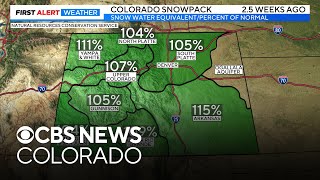 Snowpack rapidly melting in portions of Colorado [upl. by Drolet774]