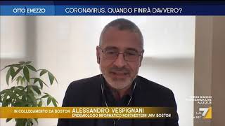 Coronavirus Alessandro Vespignani quotVirus meno aggressivo Non ci sono evidenze scientifichequot [upl. by Refinaj987]