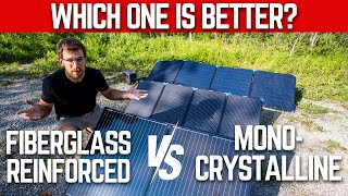 Fiberglass VS Monocrystalline Renogy Portable Solar Panel [upl. by Llehsyt]