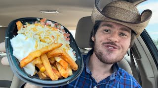 Taco Bell Secret Aardvark Nacho Fries Review [upl. by Cirdes860]