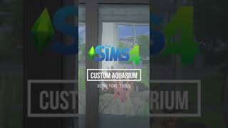 Custom Aquarium With Pond Tools  The Sims 4 Build Tutorial shorts  Read steps on description [upl. by Frolick219]