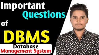 DBMS important questions  Database Management System important questions [upl. by Carbrey205]