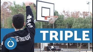 Cómo tirar un TRIPLE en BALONCESTO  BASKET TUTORIAL [upl. by Shantee120]