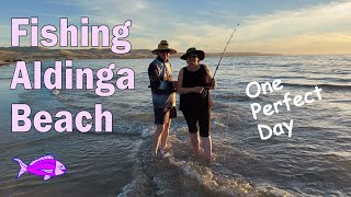 Beach Fishing at Aldinga Beach South Australia one perfect day [upl. by Yeltneb]