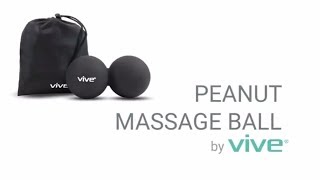 Peanut Massage Ball by ViveDouble Lacrosse Balls for Myofascial Release Trigger Point Deep Tissue [upl. by Kimmel525]