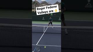 Roger Federer Volleys Practice is 👌 rogerfederer tennis tenis practice training volley [upl. by Enamart471]