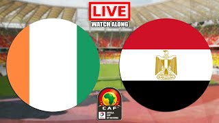 IVORY COAST vs EGYPT Live Stream  AFCON  Live Football Watch Along [upl. by Robillard887]