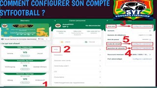 COMMENT CONFIGURER SON COMPTE SYTFOOTBALL [upl. by Onirotciv]