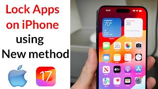 Apple iOS 17 How to Lock Any App on iPhone using Shortcuts with Face ID or Passcode New method [upl. by Nail188]