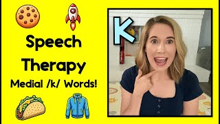 Speech Therapy for Kids  K Words Medial Position Articulation [upl. by Ajet]