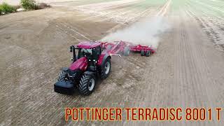 Pottinger terradisc 8001 T  POTTINGER  GDV AGRIVITI  CASE IH [upl. by Kataway127]