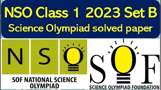 NSO Science Olympiad Sample Paper For Class 8  Sample Question Paper SOF  Olympiad Question Paper [upl. by Marcellus]