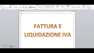 Fattura con una e due aliquote iva [upl. by Ert759]