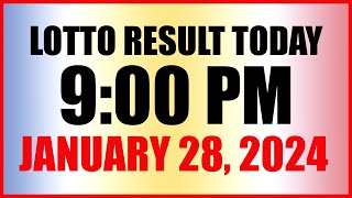 Lotto Result Today 9pm Draw January 28 2024 Swertres Ez2 Pcso [upl. by Adnilam]