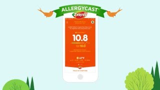 Personalized Allergy Forecast with ZYRTEC® ALLERGYCAST® App  ZYRTEC® [upl. by Yeliak523]