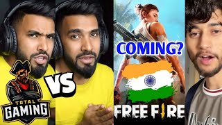 TOTAL GAMING vs TECHNO GAMERZ What Happened  Free Fire INDIA COMING Badge 99 [upl. by Linell]