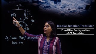 Fixed Bias Configuration of CE Transistor  Pillai College of Engineering  Prof Florence S  ECCF [upl. by Ayokal697]