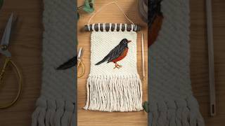 Needle felt Robin wall hanging needlefelting [upl. by Tasia]