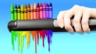 19 BRICOLAGES GÉNIAUX AVEC DES CRAYONS [upl. by Aveline]