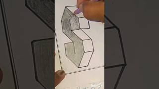 How To Draw 3D Letter S step by step  Easy 3D Drawings [upl. by Ennayhs]