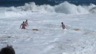 lifeguard rescue at the Wedge in Newport [upl. by Philbin]