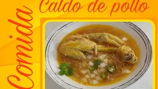 Caldo de pollo con fideos súper fácil nueva sección en el canal [upl. by Sotsirhc]