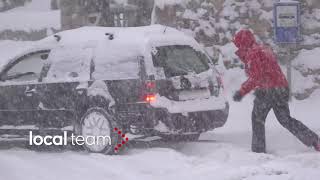 Limone Piemonte nella bufera di neve 2 dicembre 2017 [upl. by Nrobyalc]