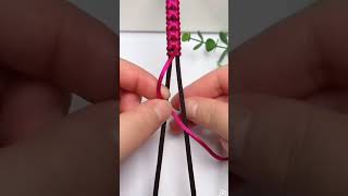 DIY bracelet making  Easy thread bracelet with string diy bracelet handmade tutorial [upl. by Okihcas]