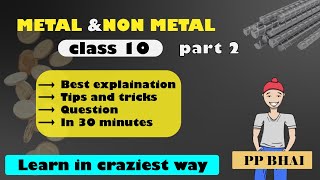 Metal and Nonmetal I Metal and Nonmetal class 10 I Class 10 science chapter 3metalandnonmetals [upl. by Medor502]