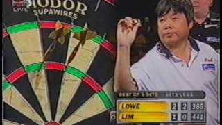 John Lowe v Paul Lim 1997 WDC World Championship [upl. by Nesmat578]