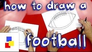 How To Draw A Football American [upl. by Toma]