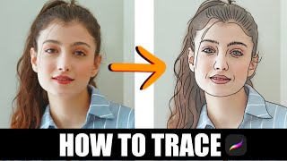 How to TRACE in Procreate  2024 [upl. by Haldan]