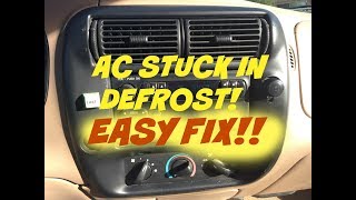 How to fix Ford AC defrost only  Vacuum leak  vent bypass [upl. by Frymire479]