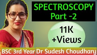 Bsc 3rd year online classes  Spectroscopy Part 2  Physical Chemistry by Dr Sudesh Choudhary [upl. by Huskey1]