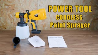 20V Max Battery Cordless Paint Sprayer for Dewalt Batteries [upl. by Ihsoyim901]