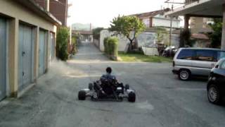 kart 1000cc on street burn out and launch control [upl. by Ylesara]