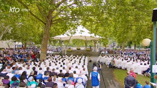 Messe de 10h à Lourdes du 15 août 2024  Solennité de lAssomption [upl. by Annaujat]