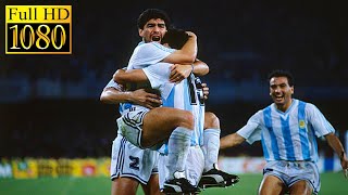 Argentina  Romania World Cup 1990  Full highlight 1080p HD  Diego Maradona [upl. by Laehcim189]