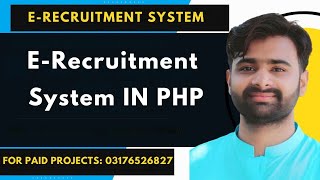 E Recruitment system Using Php Mysql  Online Job Portal System  cs619 cs619viva [upl. by Annoya]