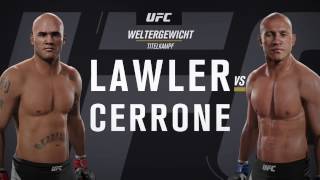 Cowboy Cerrone vs Robbie Lawler  EA SPORTS UFC 2 [upl. by Cheke91]