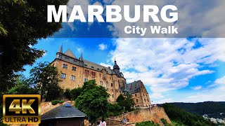 MARBURG City Walk Part 1  4K UHD  ⛅  🇩🇪  GERMANY [upl. by Izzy877]