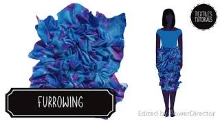 Fashion Fabrics Tutorial  FURROWING  Fabric Manipulation [upl. by Magdalena]