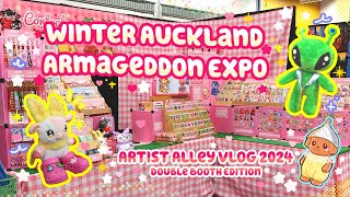 ARTIST ALLEY VLOG 1 🌸 Wintergeddon Expo 2024 ❄️ NZ Convention [upl. by Yendroc]