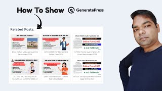 How do you add related posts to the GeneratePress WordPress theme By Arun Maurya [upl. by Marco421]