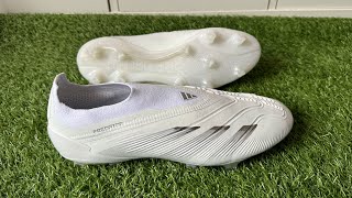 Adidas Predator Elite Laceless Football Boots Review amp Play Test  UNBOXING ASMR 4K [upl. by Loziram]