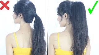 New High Ponytail Hairstyle For School College Work  Long Ponytail [upl. by Anneirb868]